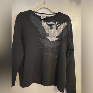 super cool graphic oversized american eagle sweater
